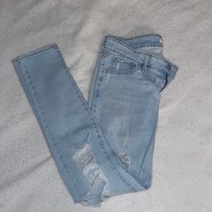 Distressed Skinny Jeans.